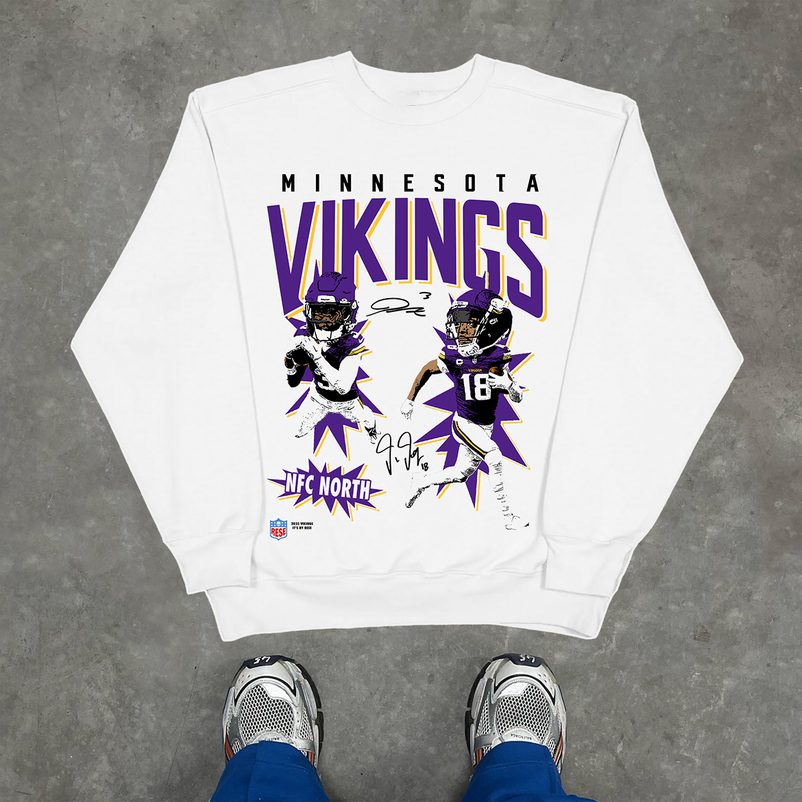 Vikings printed crew neck shirt
