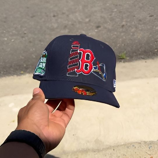 NEW ERA 59FIFTY  RED SOX STATE STITCH FITTED HAT
