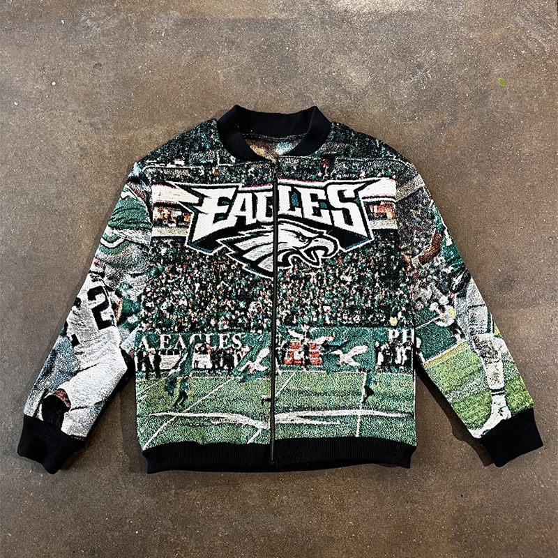 Vintage Tapestry Zip-Up Jacket