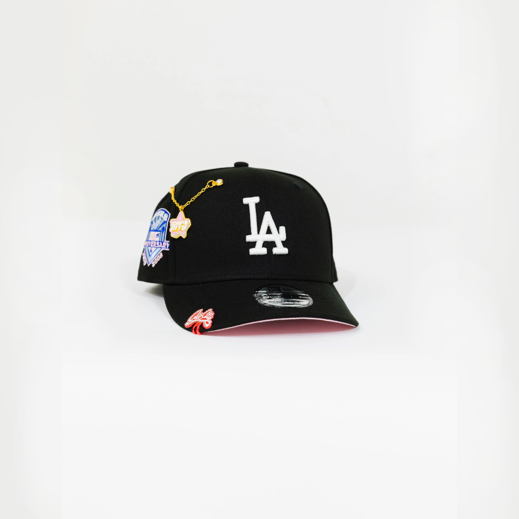 Thesouthvibe NEW ERA EXCLUSIVE 9FIFTY BLACK LOS ANGELES DODGERS SNAPBACK W/ 50TH ANNIVERSARY SIDE PATCH 40.99