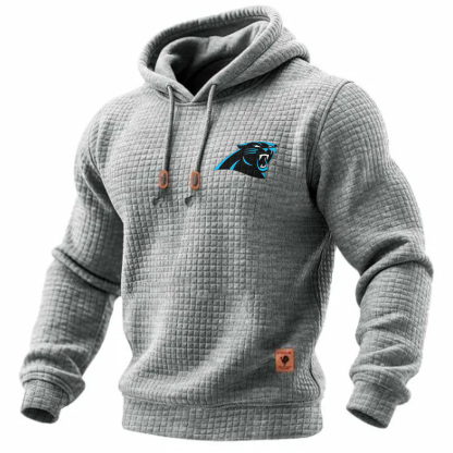 Carhartt × Carolina Panthers Head Logo Grid Fleece Lined Hoodie
