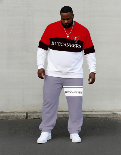 Comfortable Big & Tall Men's official from Tampa Bay Buccaneers sportswear Set