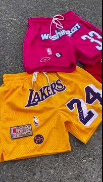NO.24 patch casual street basketball shorts