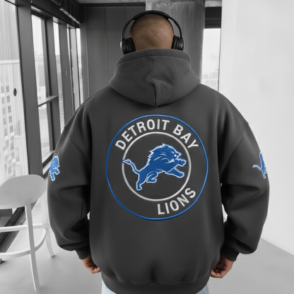 Detroit Lions Gray Logo Hoodie​​
