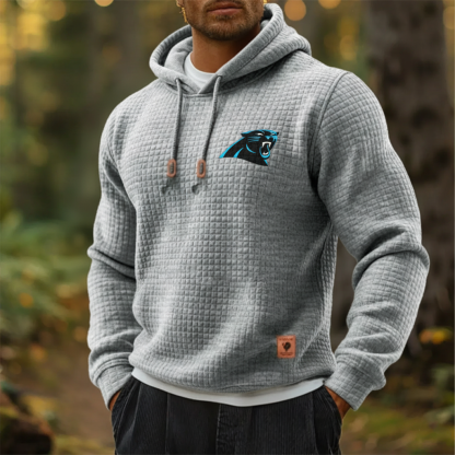 Carhartt × Carolina Panthers Head Logo Grid Fleece Lined Hoodie