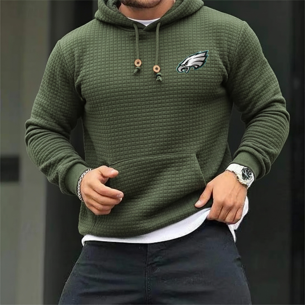 Carhartt × Philadelphia Eagles Head Logo Grid Fleece Lined Hoodie