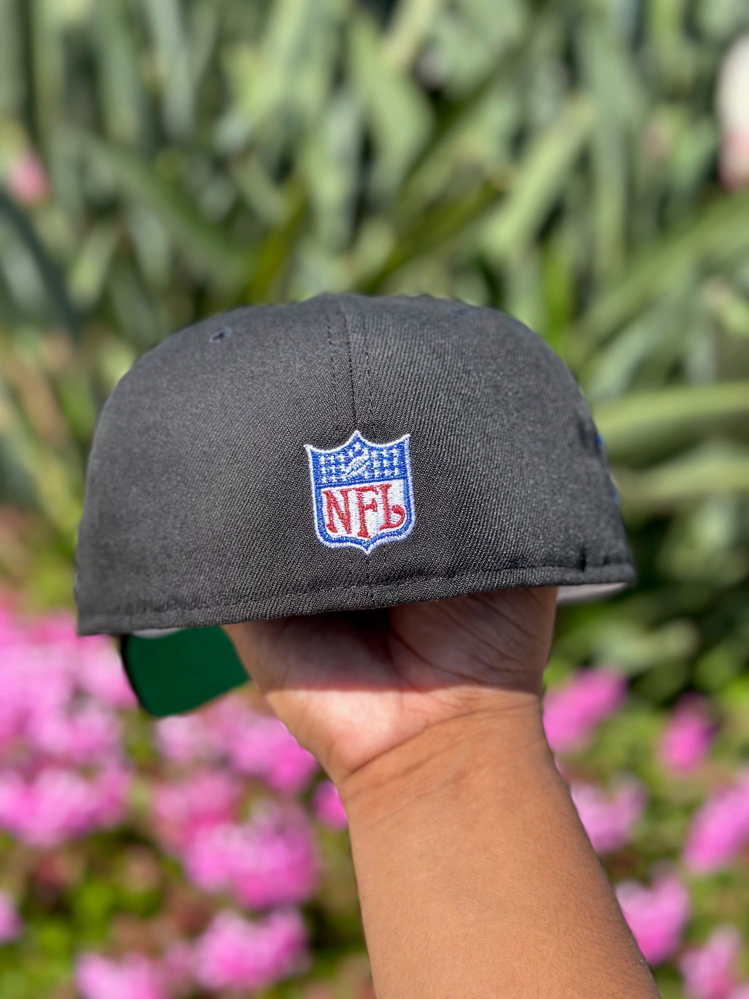 NEW ERA EXCLUSIVE 59FIFTY BLACK LOS ANGELES RAMS W/ 2004 PRO BOWL SIDE PATCH