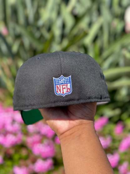 NEW ERA EXCLUSIVE 59FIFTY BLACK LOS ANGELES RAMS W/ 2004 PRO BOWL SIDE PATCH