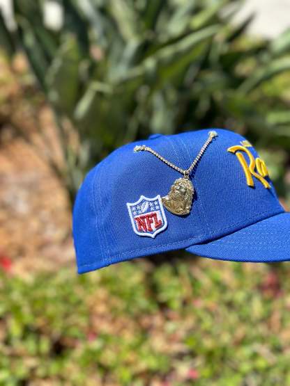 NEW ERA EXCLUSIVE 59FIFTY BLUE LOS ANGELES RAMS W/ NFL LOGO SIDE PATCH