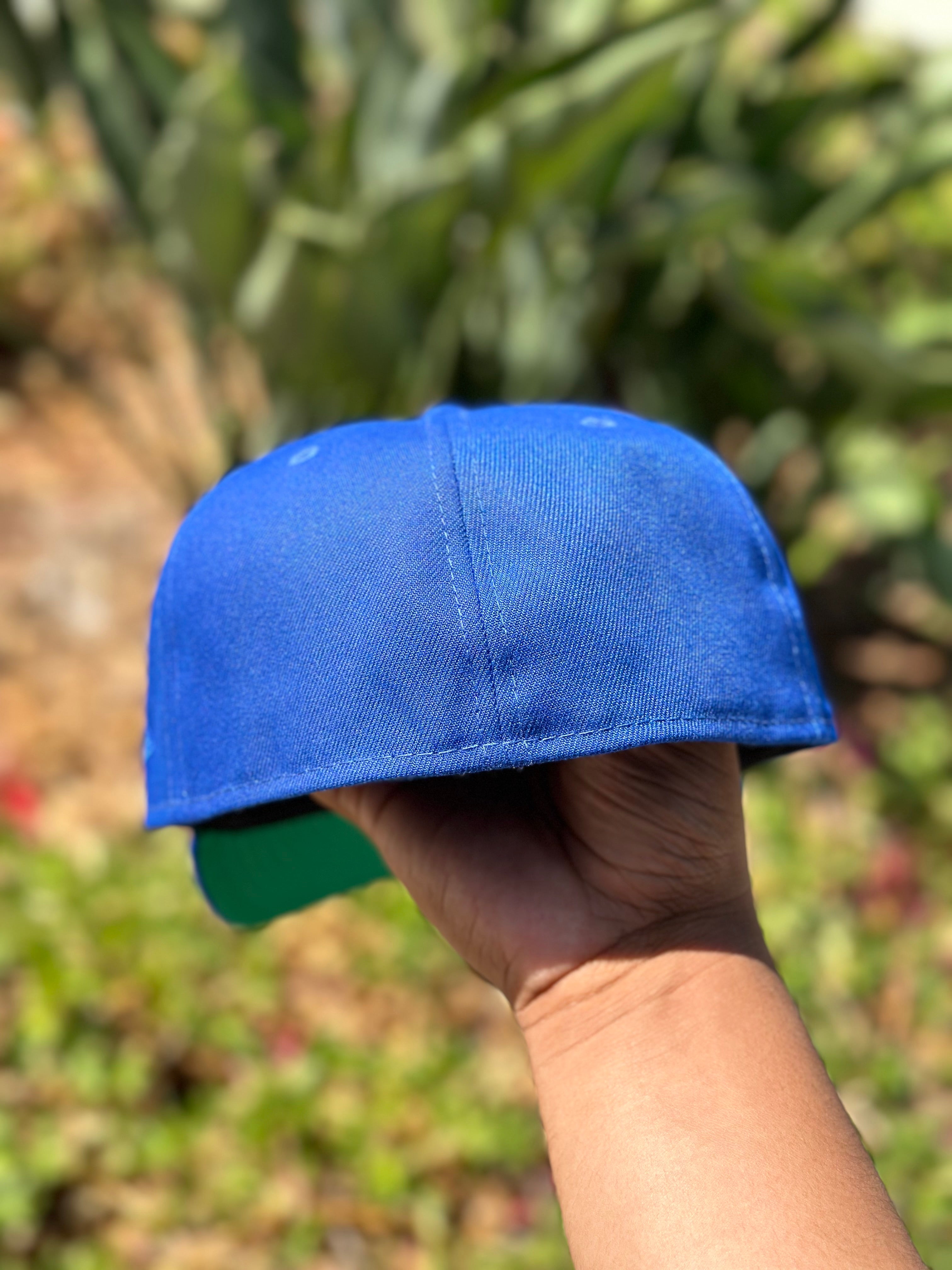 NEW ERA EXCLUSIVE 59FIFTY BLUE LOS ANGELES RAMS W/ NFL LOGO SIDE PATCH