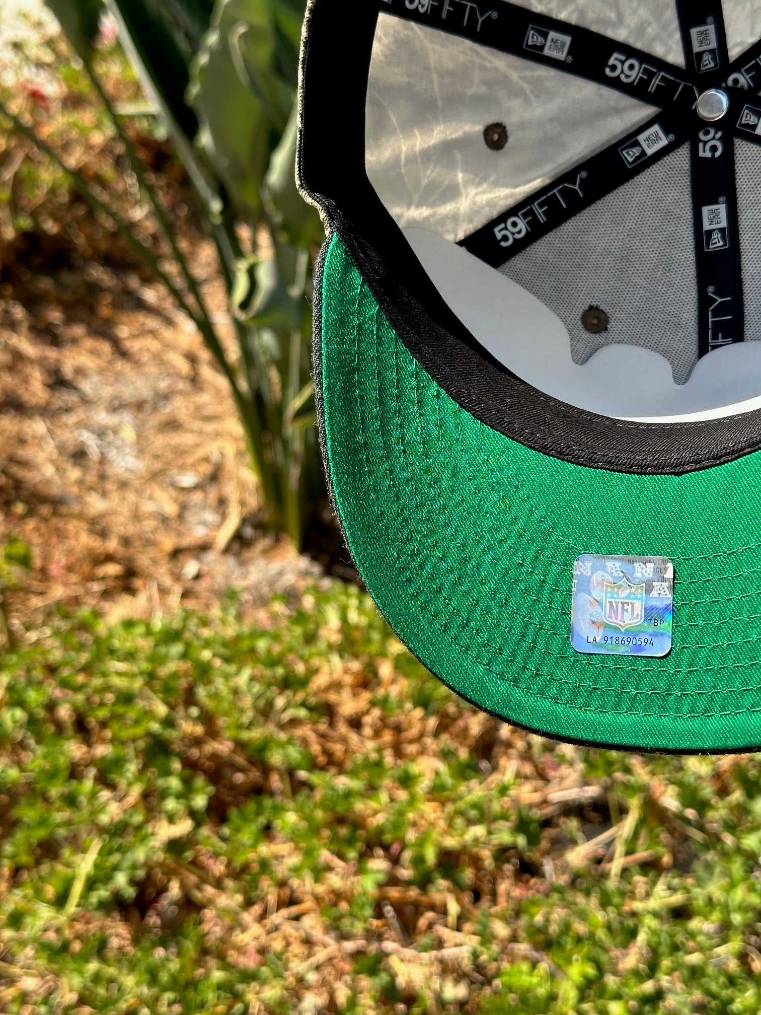 NEW ERA EXCLUSIVE 59FIFTY REALTREE/GREY WOOL LAS VEGAS RAIDERS W/ INAUGRAUL SEASON SIDE PATCH