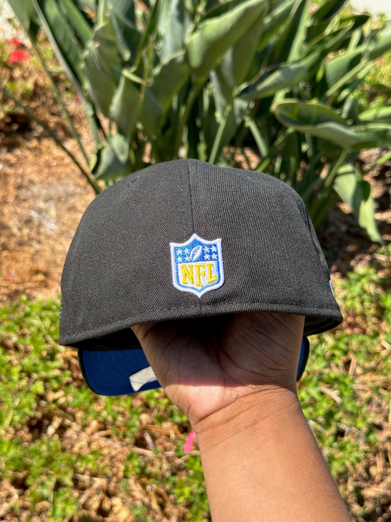NEW ERA EXCLUSIVE 59FIFTY BLACK LOS ANGELES RAMS W/ PROBOWL SIDE PATCH