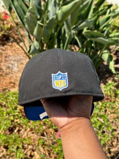 NEW ERA EXCLUSIVE 59FIFTY BLACK LOS ANGELES RAMS W/ PROBOWL SIDE PATCH