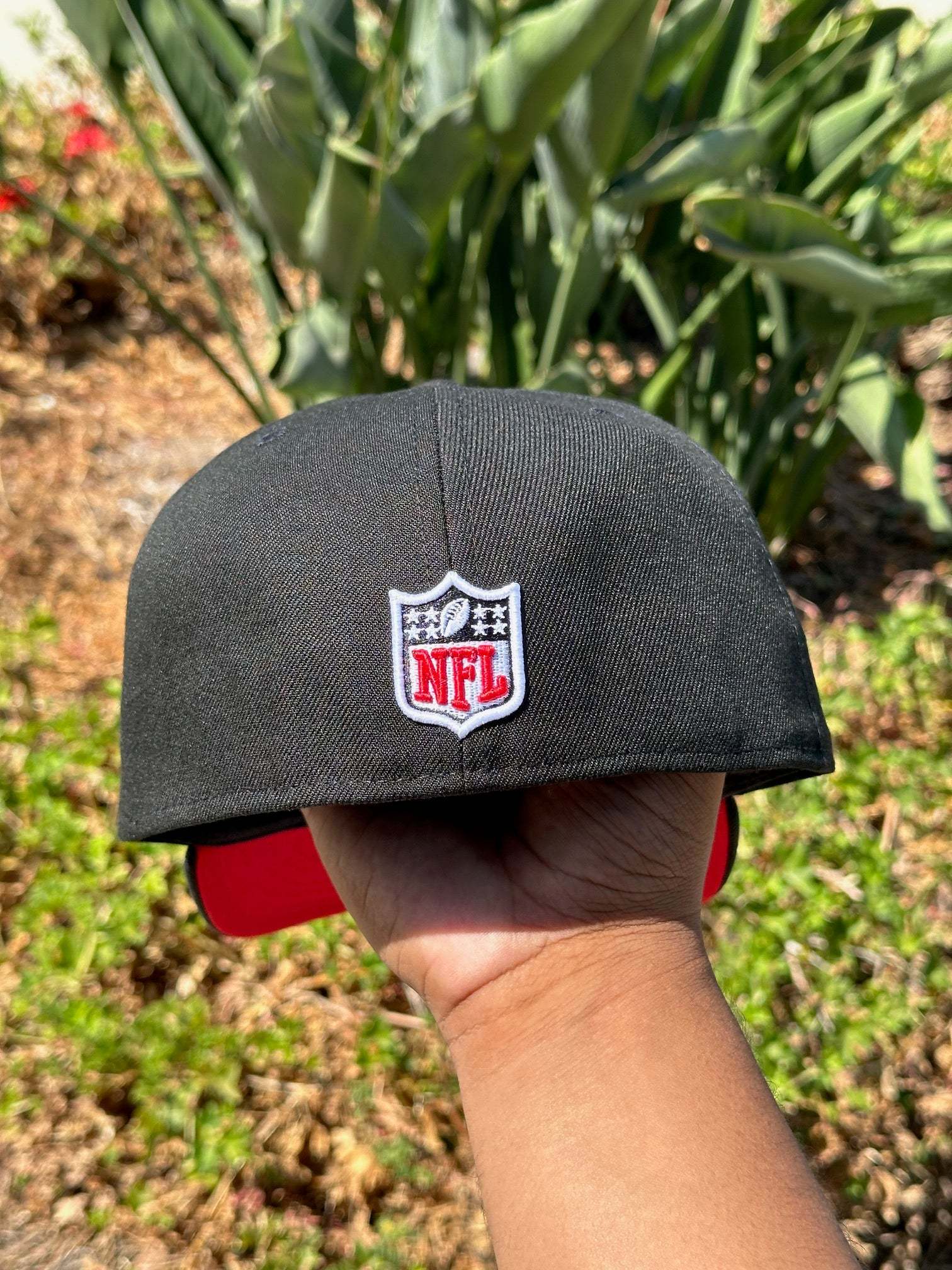 NEW ERA EXCLUSIVE 59FIFTY BLACK LOS ANGELES CHARGERS SCRIPT W/ PROBOWL SIDE PATCH