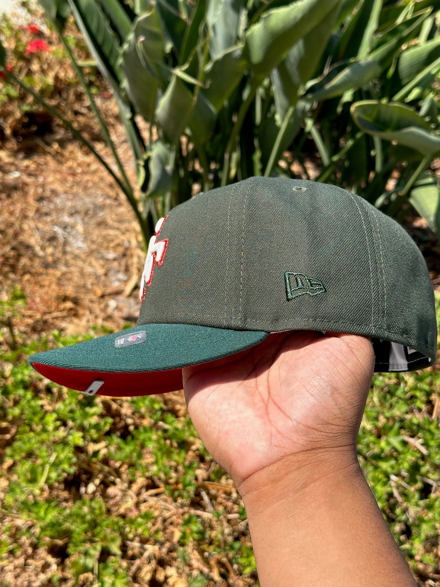 NEW ERA EXCLUSIVE 59FIFTY EMERALD GREEN SAN FRANCISCO 49ERS W/ SUPERBOWL XXIV SIDE PATCH