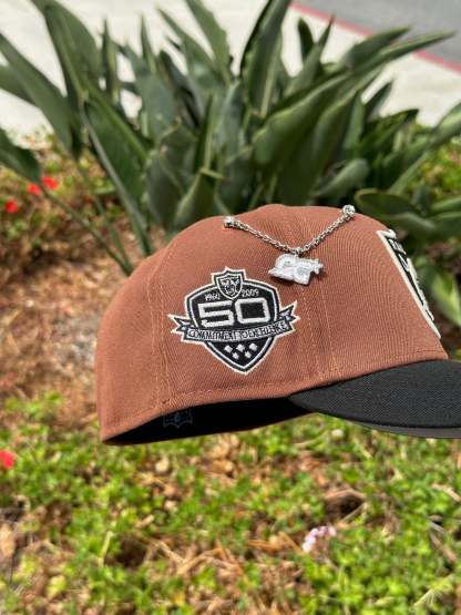 NEW ERA  59FIFTY BROWN/BLACK / 50TH ANNIVERSARY SIDE PATCH