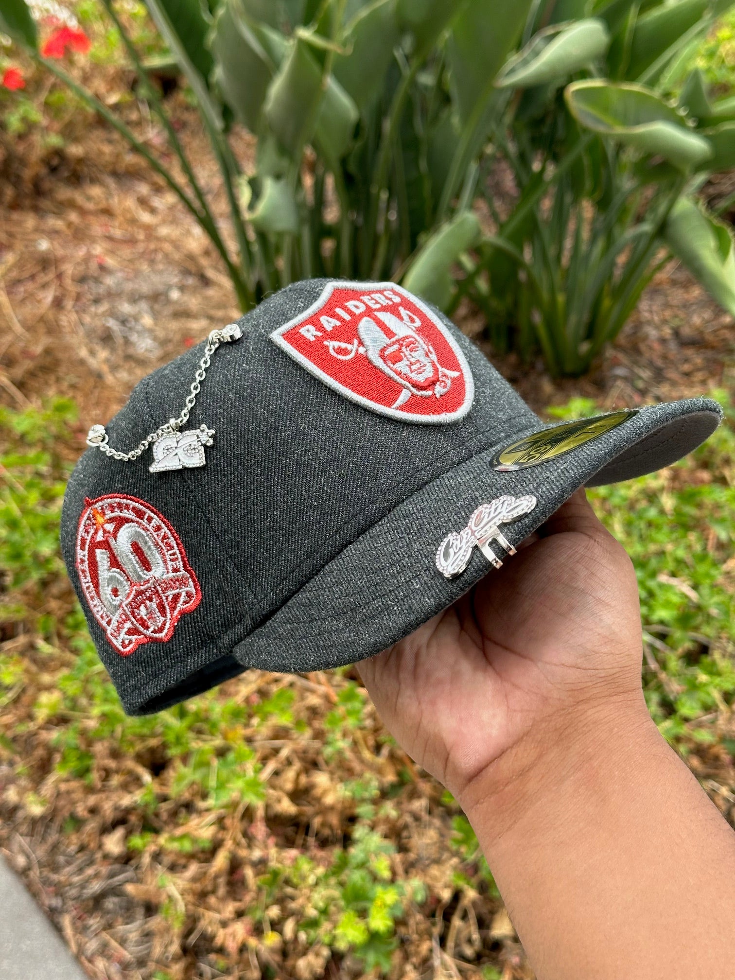 NEW ERA 59FIFTY GREY WOOL / 60TH ANNIVERSARY SIDE PATCH