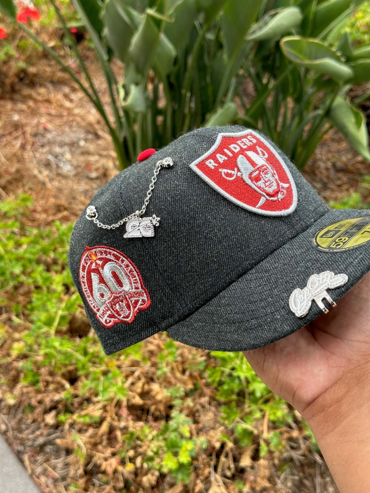 NEW ERA 59FIFTY GREY WOOL / 60TH ANNIVERSARY SIDE PATCH