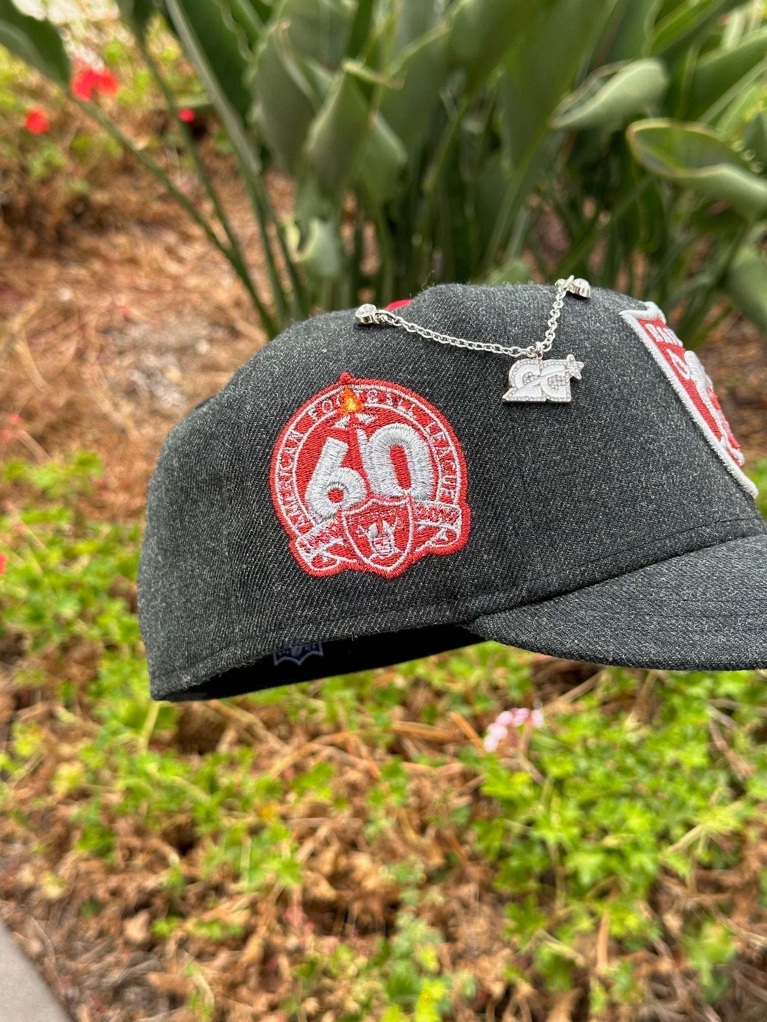 NEW ERA 59FIFTY GREY WOOL / 60TH ANNIVERSARY SIDE PATCH
