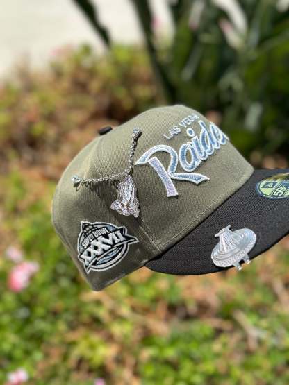 NEW ERA 59FIFTY OLIVE GREEN/BLACK / XXXVII SUPER BOWL SIDE PATCH