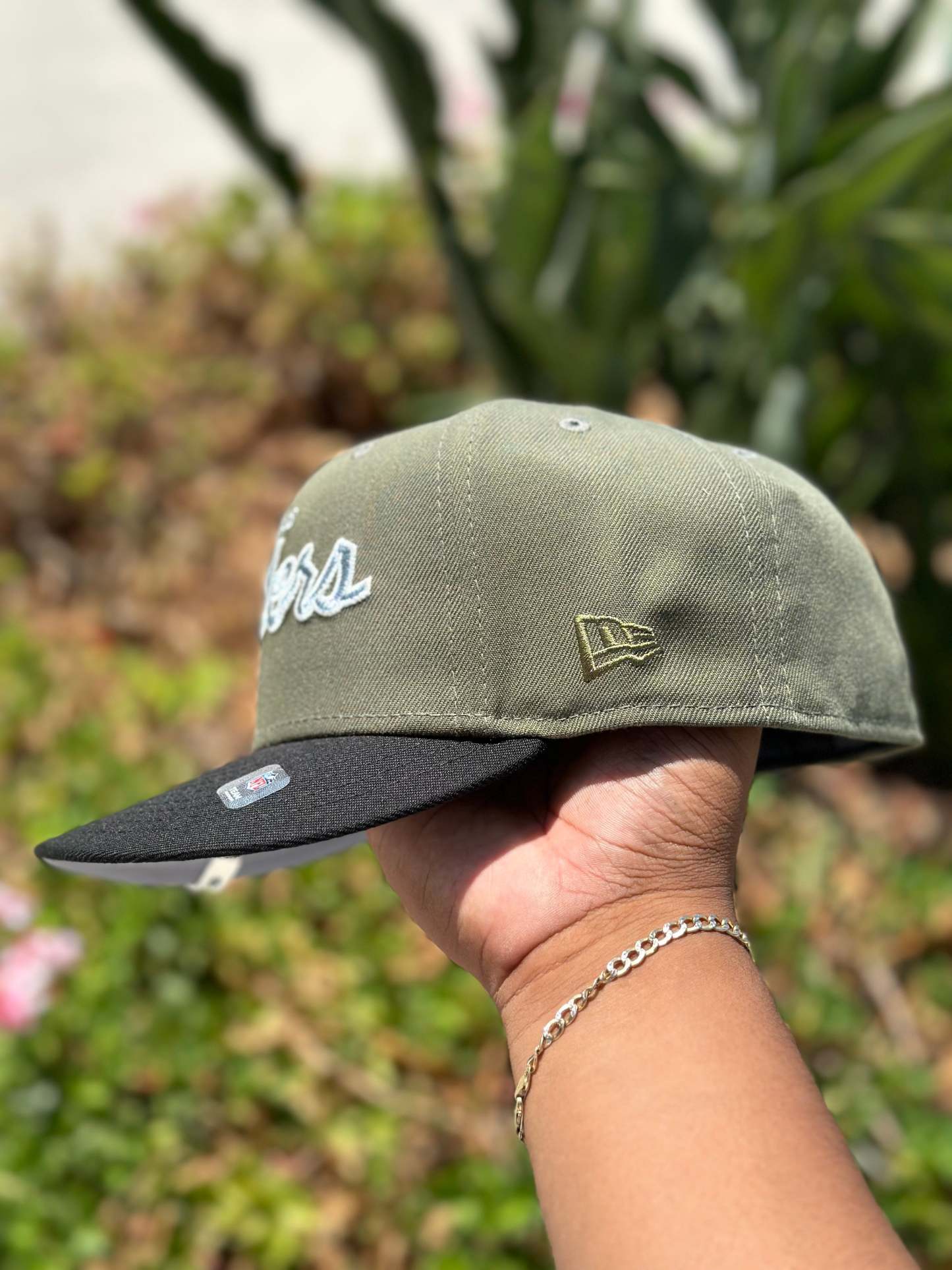 NEW ERA 59FIFTY OLIVE GREEN/BLACK / XXXVII SUPER BOWL SIDE PATCH