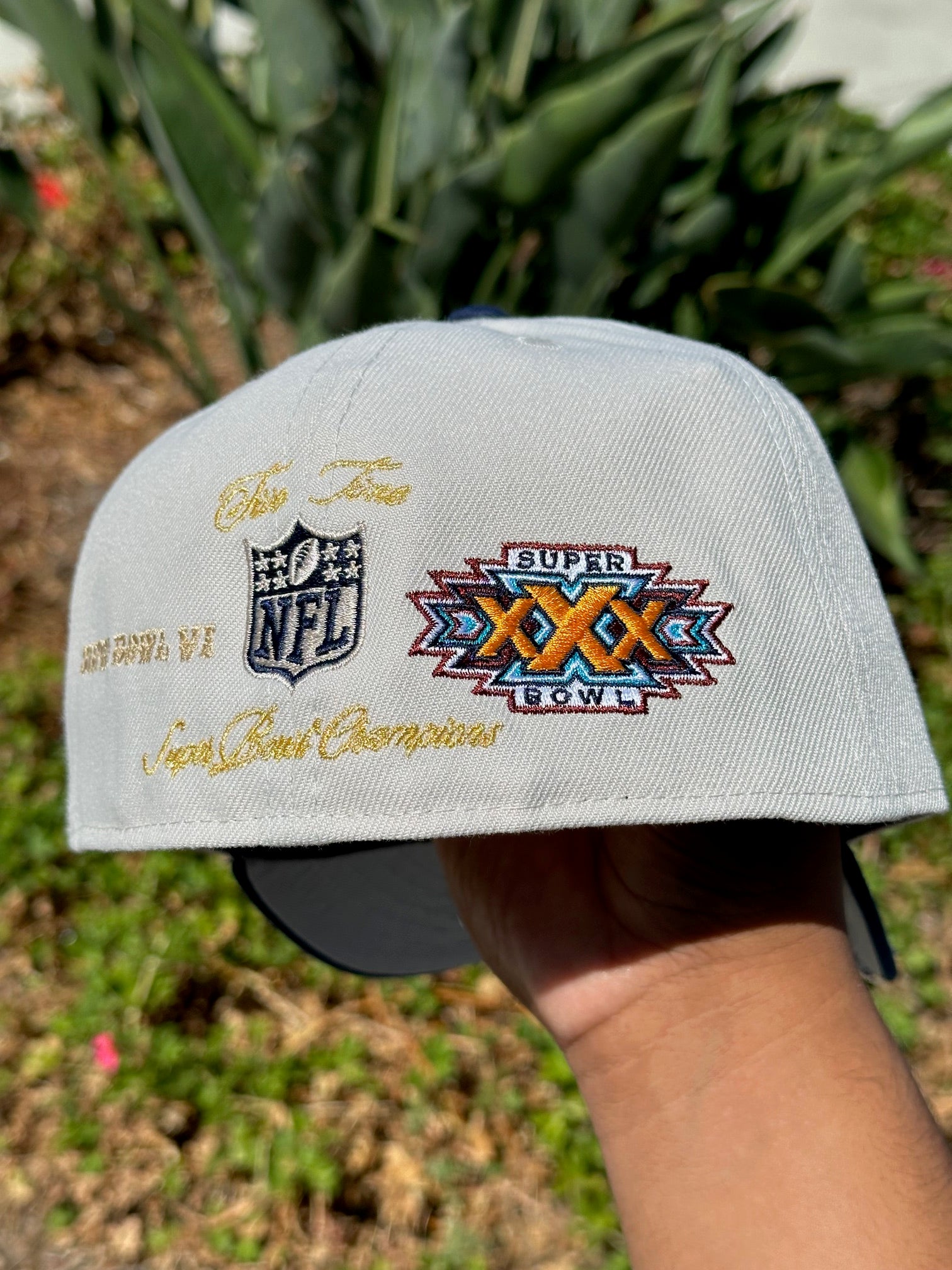 NEW ERA EXCLUSIVE 59FIFTY SMOKE GREY/NAVY  "SUPER BOWL CHAMPIONS" 