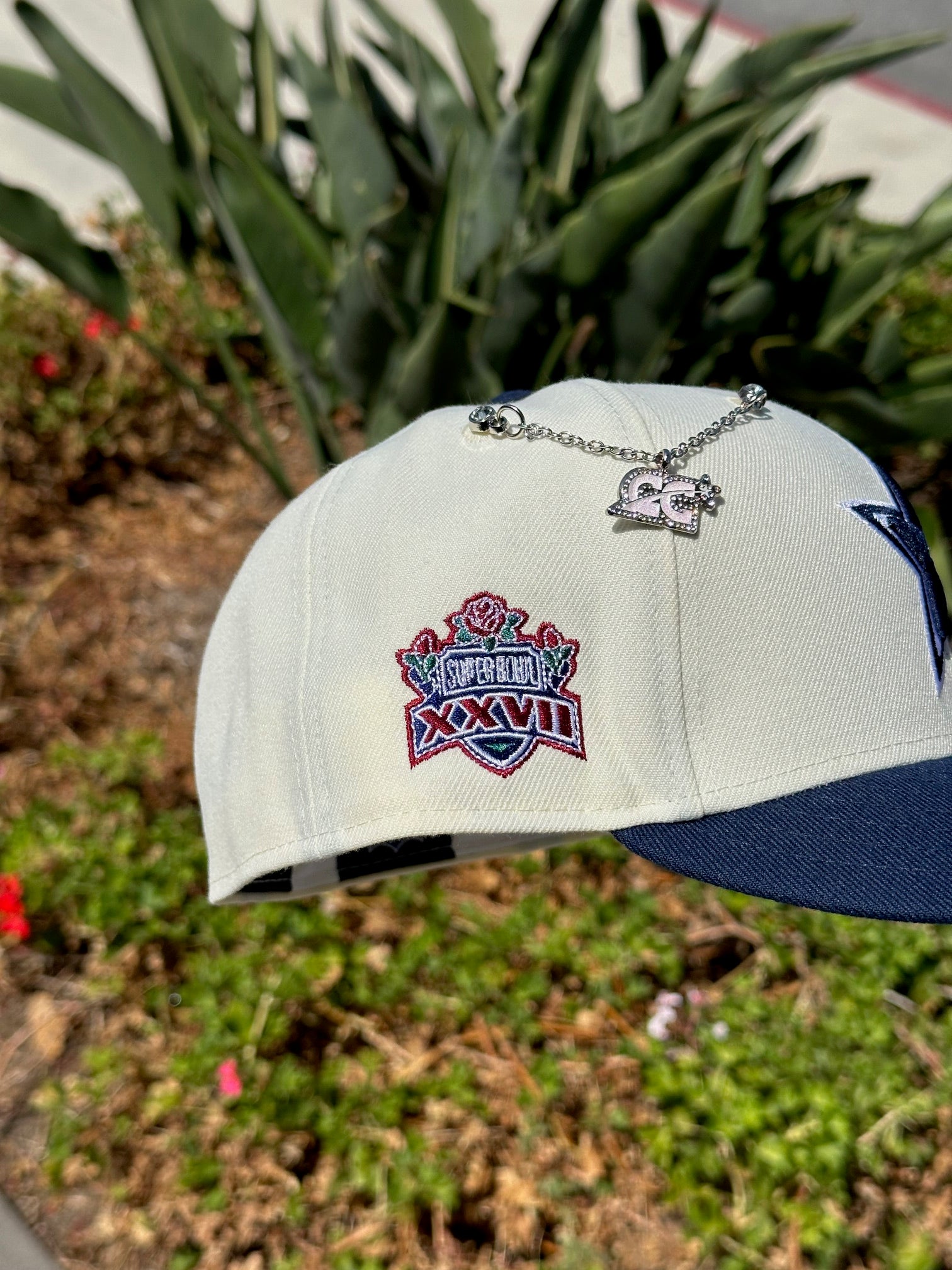 NEW ERA  59FIFTY CHROME WHITE/NAVY