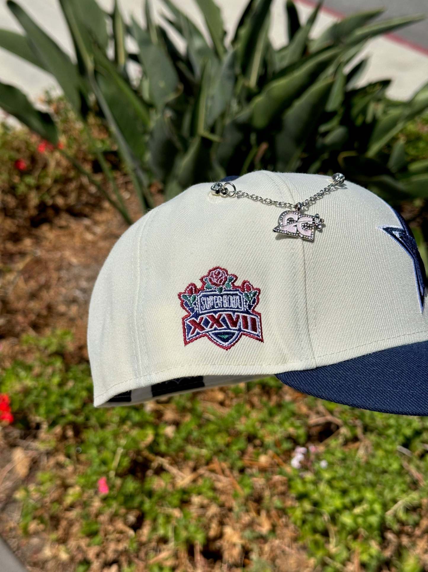 NEW ERA  59FIFTY CHROME WHITE/NAVY