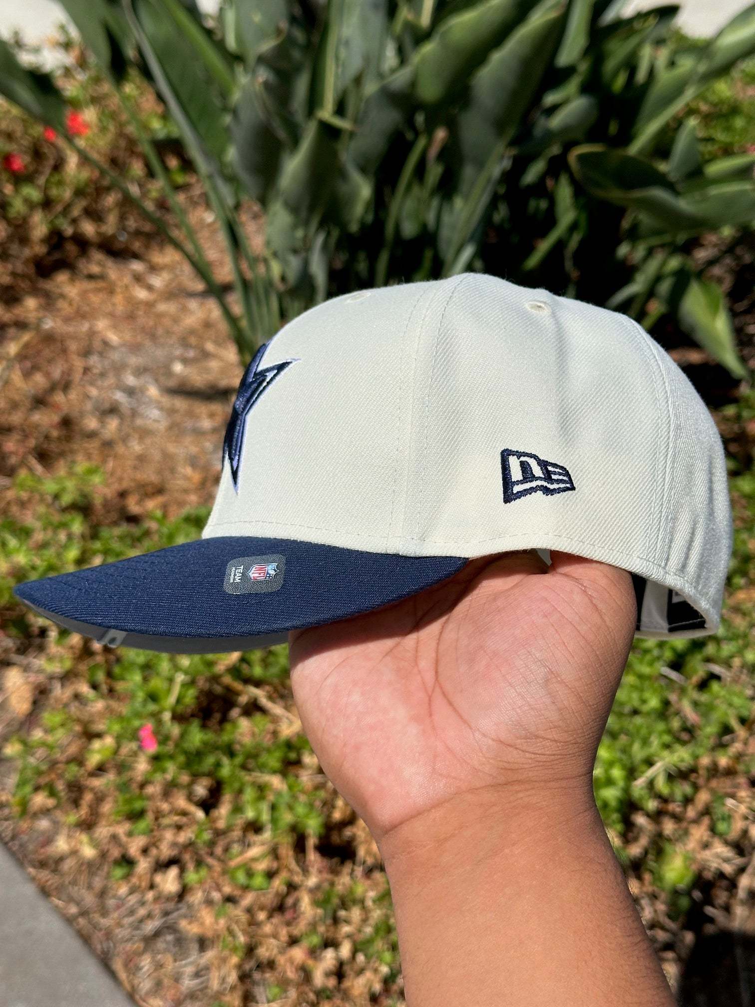 NEW ERA  59FIFTY CHROME WHITE/NAVY