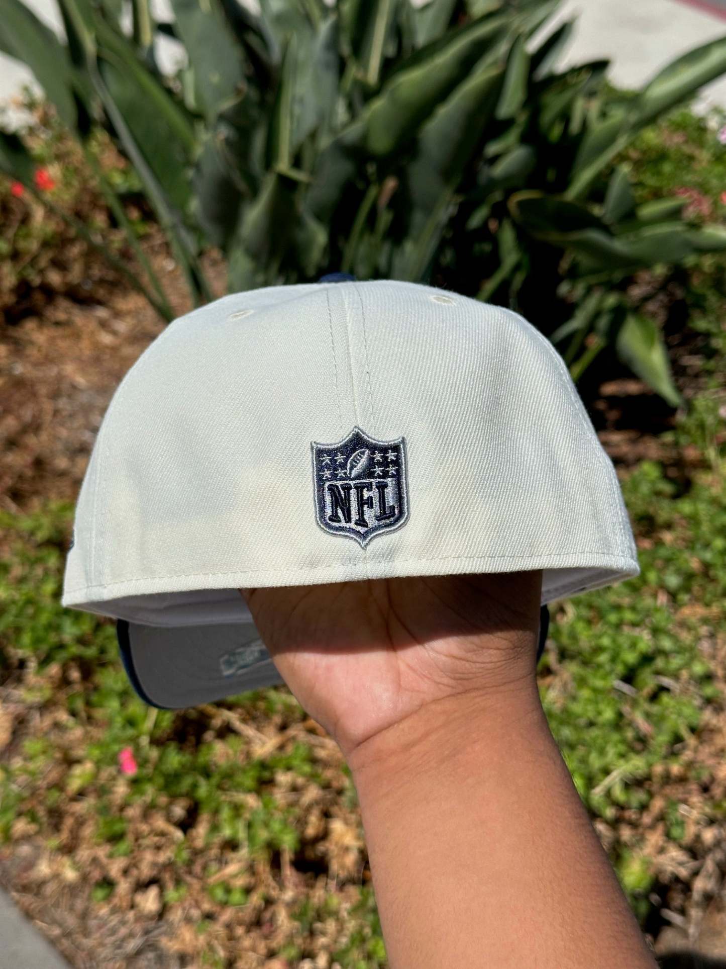 NEW ERA  59FIFTY CHROME WHITE/NAVY