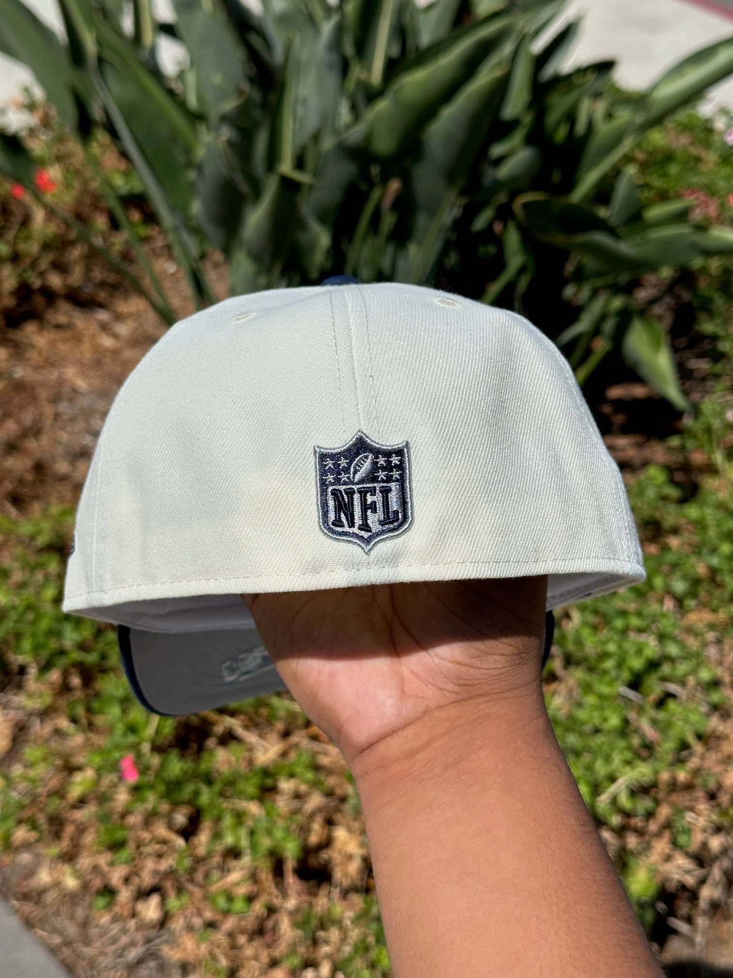 NEW ERA  59FIFTY CHROME WHITE/NAVY