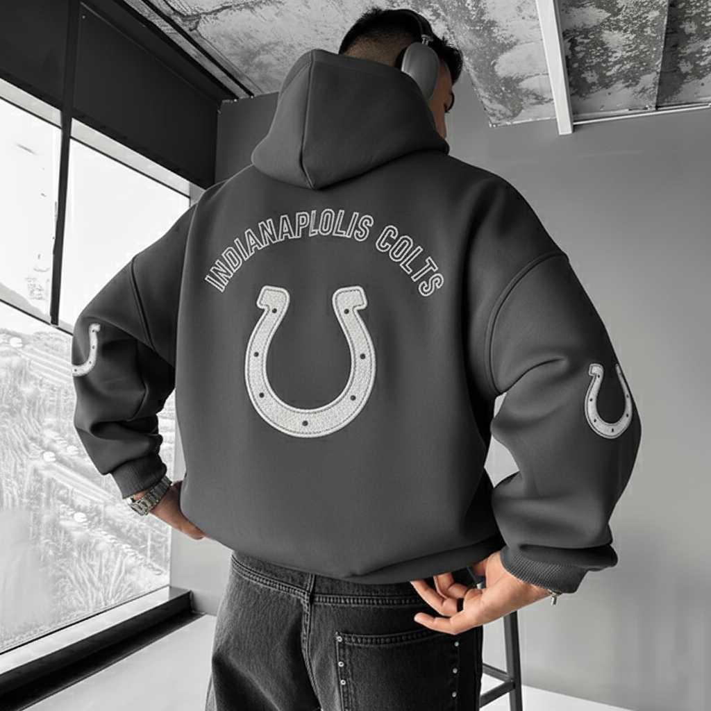 Indianapolis Colts Gray Logo Hoodie​​