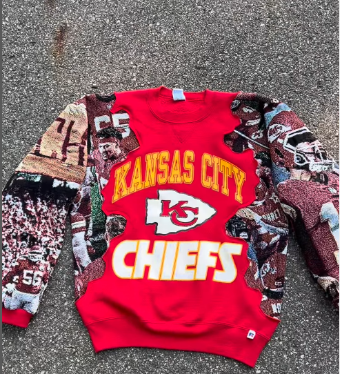 Stylish Kansas City Print Long Sleeve Sweatshirt