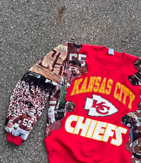 Stylish Kansas City Print Long Sleeve Sweatshirt