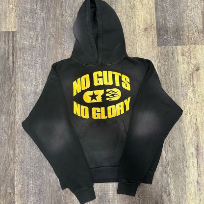 Hellstar No Guys No Glory Cotton Long Sleeve Hoodie