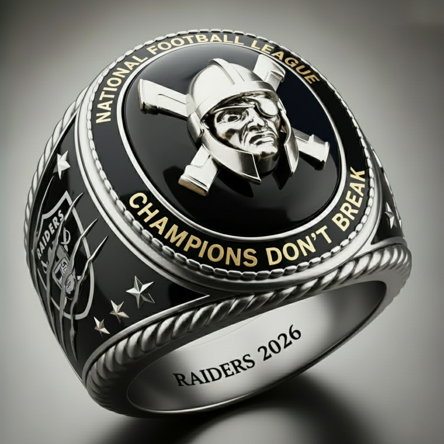 Legacy Champions Ring  3D Stereoscopic printing Multi-Team Edition