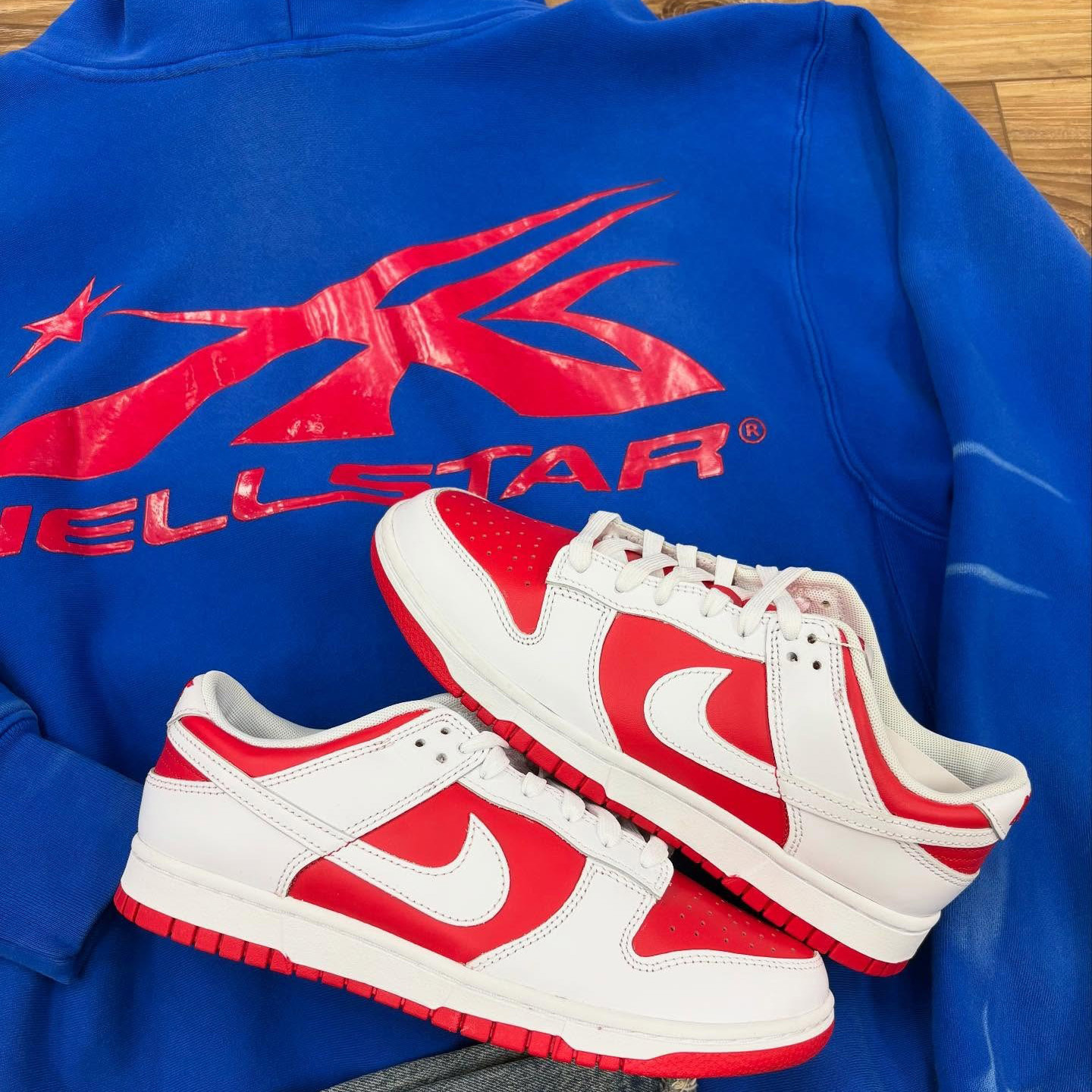 Hellstar Sports Gel Logo Cotton Long Sleeve Hoodie