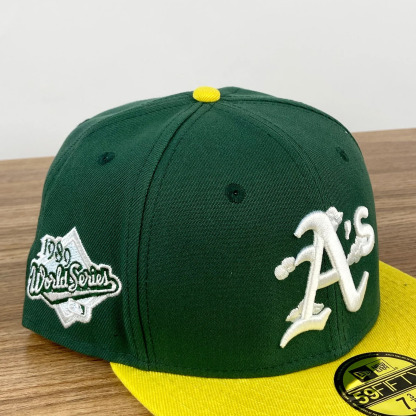 NEW ERA LETTERMAN FITTED SNAPBACKS IN DARK GREEN EMBROIDERED CASUAL BASEBALL CAP