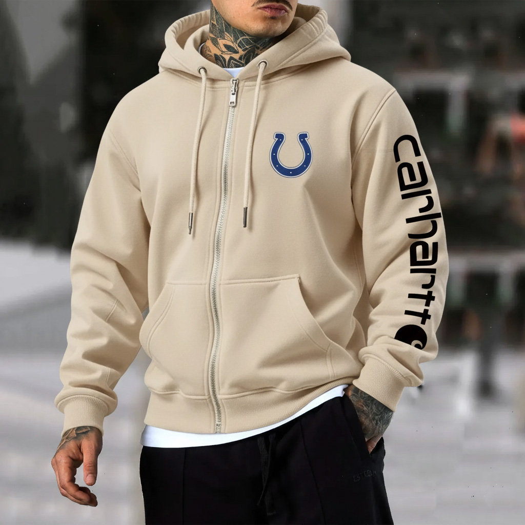 Indianapolis Colts Urban Zip-Up Hoodie With City-Inspired Design