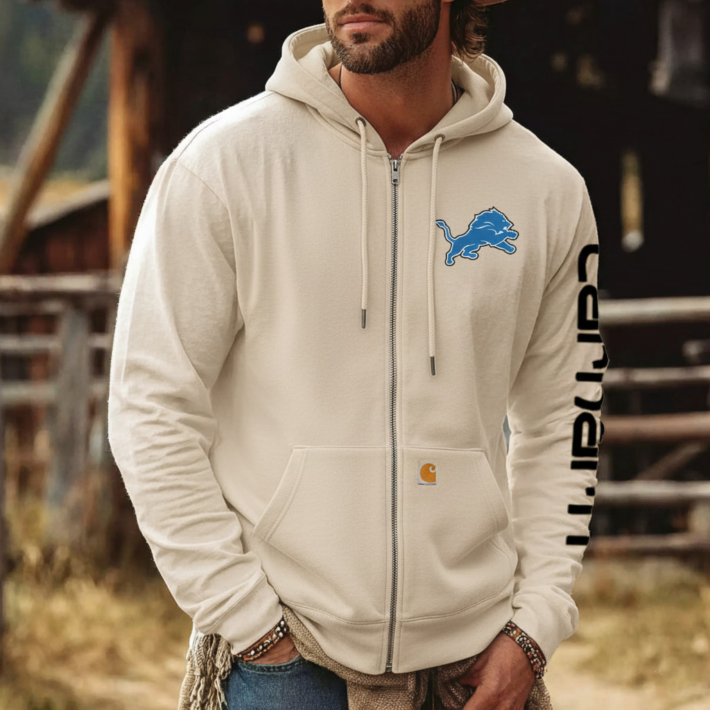 Detroit Lions Urban Zip-Up Hoodie With City-Inspired Design