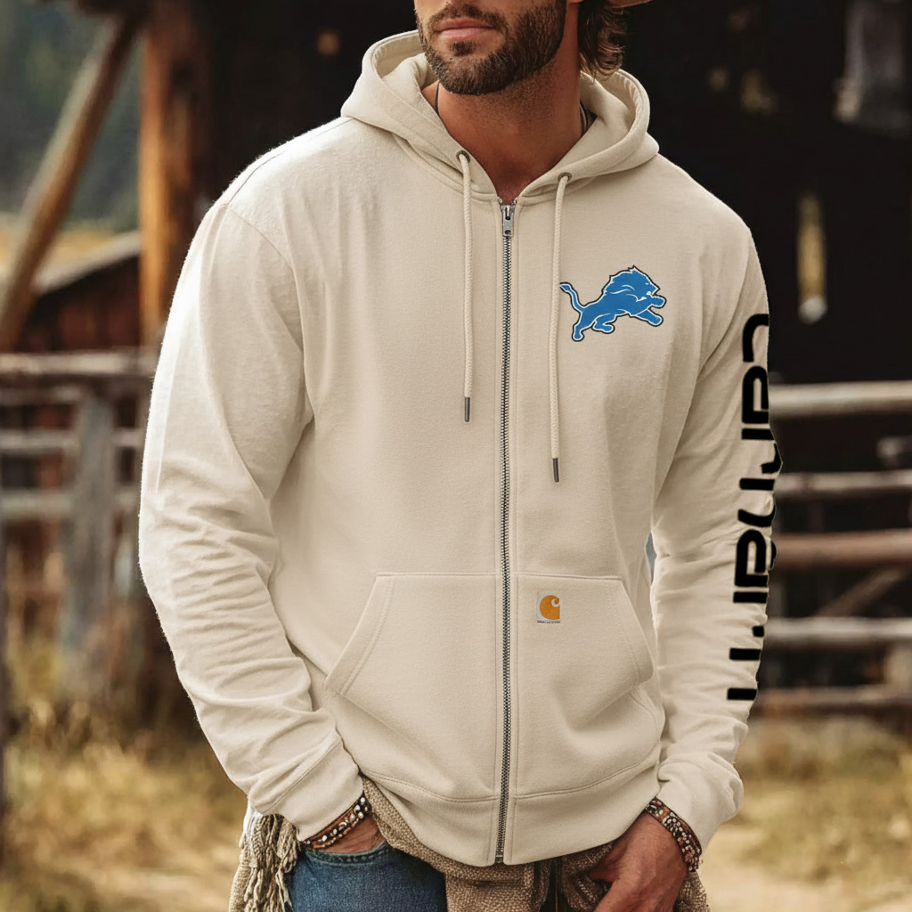 Detroit Lions Urban Zip-Up Hoodie With City-Inspired Design