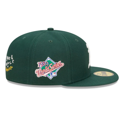 NEW ERA  WORLD SERIES EXCLUSIVE TEAM HEARTS FITTED 59FIFTY MLB HAT - GREEN
