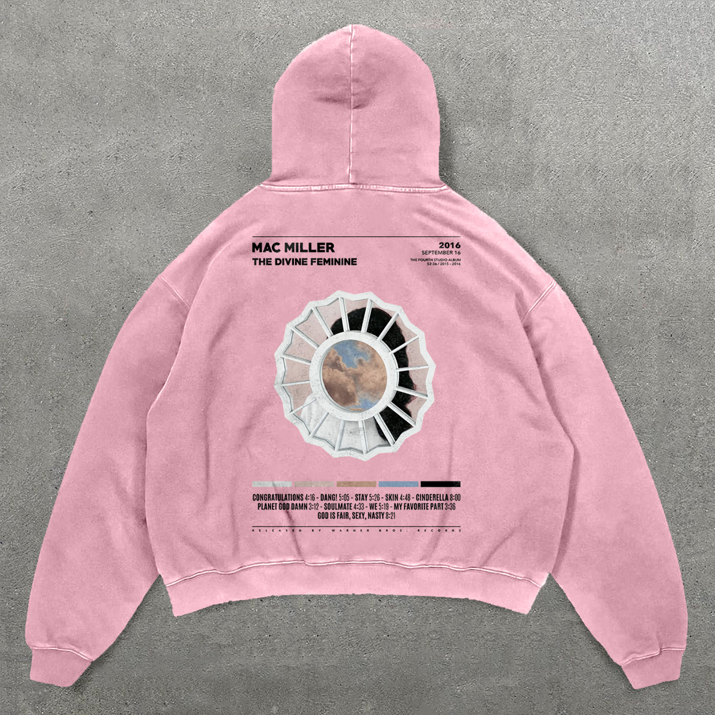 Mac Miller The Divine Feminine Print Long Sleeve Hoodies