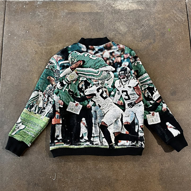 Vintage Tapestry Zip-Up Jacket