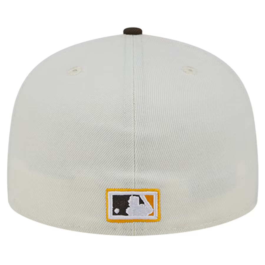 NEW ERA  NEW ERA CREAM COOPERSTOWN COLLECTION CHROME 59FIFTY FITTED HAT