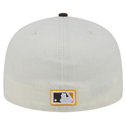 NEW ERA  NEW ERA CREAM COOPERSTOWN COLLECTION CHROME 59FIFTY FITTED HAT