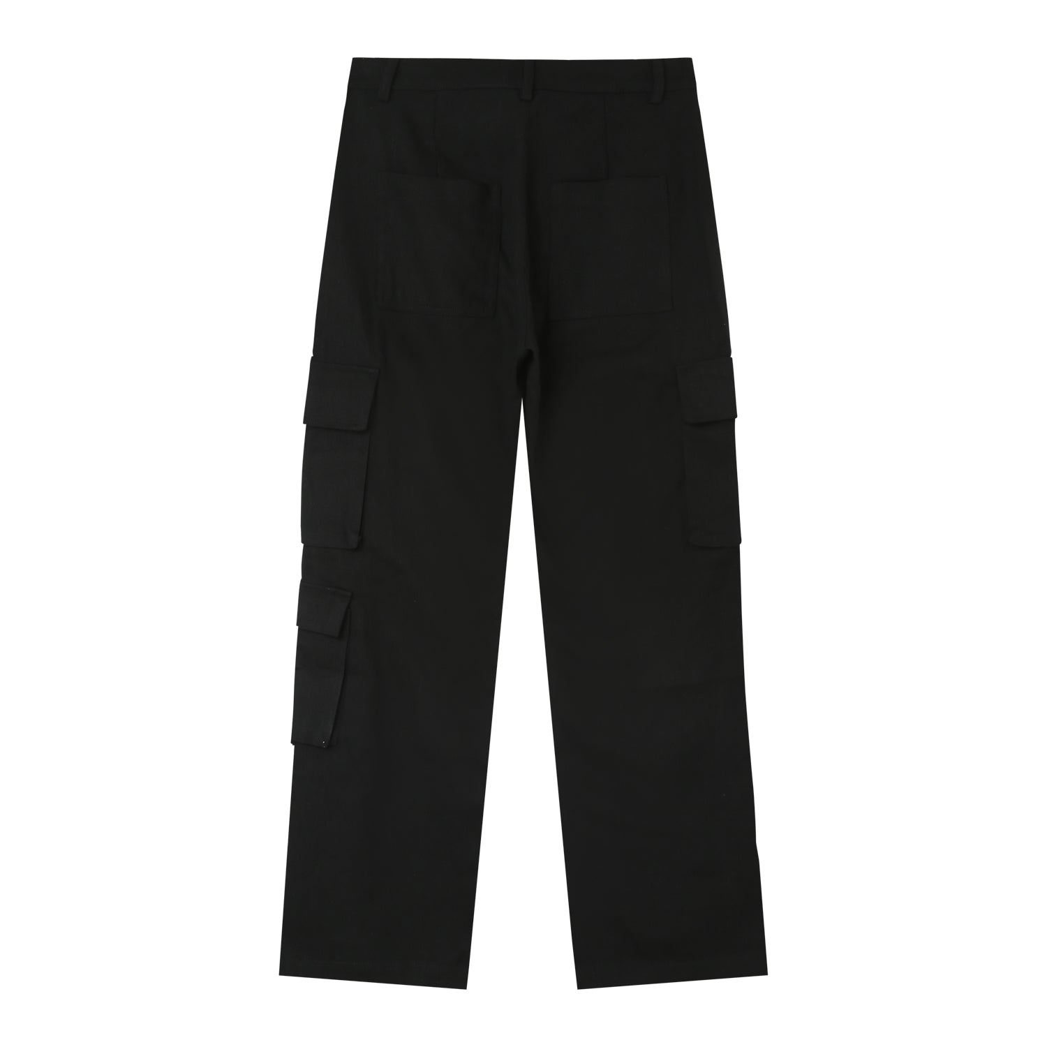 Straight cargo pants Black