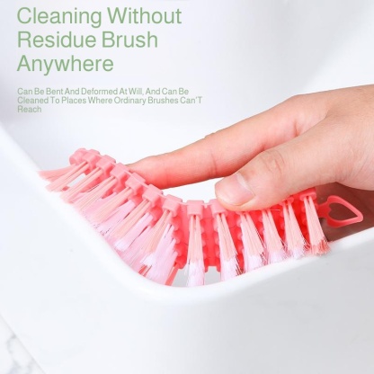 Bendable corner brush, fruit and vegetable cleaning brush, bathtub brush, faucet cleaning brush, til