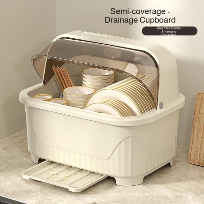 Bowl cutlery box storage box with lid cupboard kitchen household bowl plate storage rack dormitory d