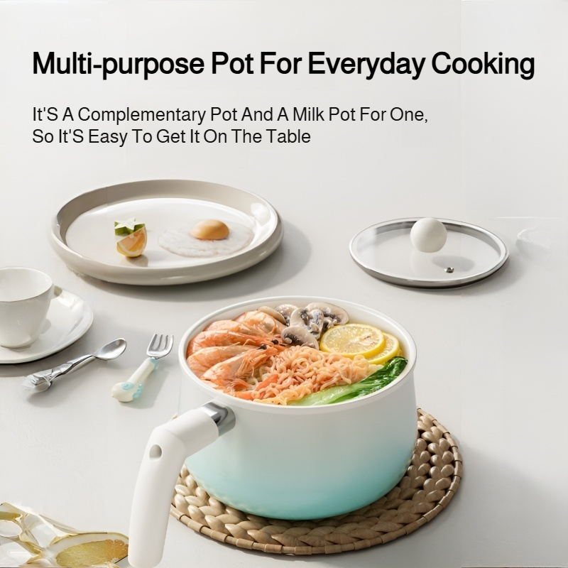 Ceramic Glaze milk pot Milk cup Healthy cooking Nonstick cookware Easy to clean high value 0 Fluorid